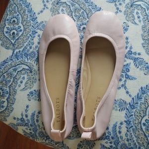 Brand New Talbots Nude-Pink Leather Flats
